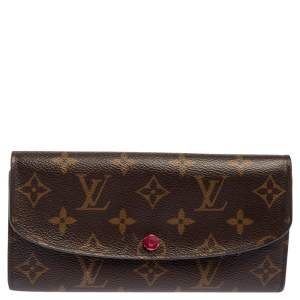 Pre Owned Louis Vuitton Monogram Canvas Emilie Wallet