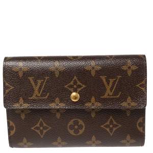Pre Owned Louis Vuitton Monogram Canvas Porte Trésor Etui Papiers Wallet