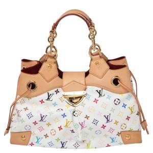 مملوكة مسبقًا Louis Vuitton White Monogram Multicolore Canvas Ursula Bag