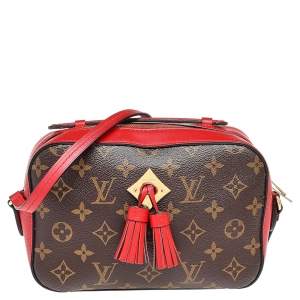Pre Owned Louis Vuitton Cherry Monogram Canvas Saintonge Crossbody Bag