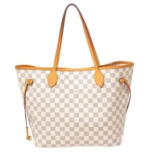 Louis Vuitton Damier Azur Canvas Neverfull MM Bag