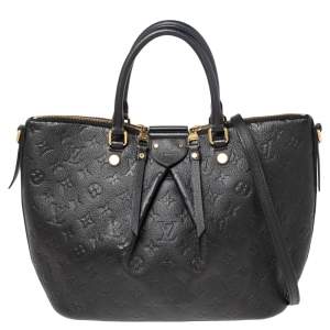 مملوكة مسبقًا Louis Vuitton Black Monogram Empreinte Leather Mazarine MM Bag