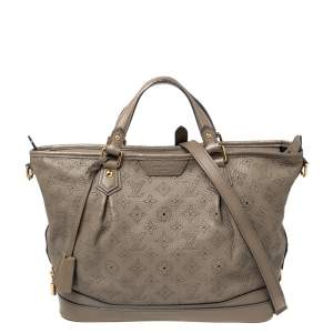 Pre Owned حقيبة لوي فيتون ستيلار جلد ماهينا رصاصي كبيرة