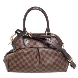 Pre Owned Louis Vuitton Damier Ebene Canvas and Leather Trevi PM Bag