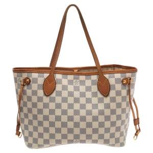 Louis Vuitton Damier Azur Canvas Neverfull PM Bag