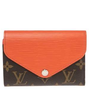 مملوكة مسبقًا Louis Vuitton Piment Epi Leather and Monogram Canvas Marie-Lou Compact Wallet