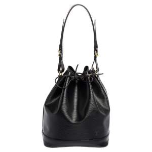 Pre Owned Louis Vuitton Black Epi Leather Vintage Noé Bag