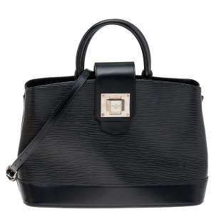 Pre Owned Louis Vuitton Black Electric Epi Leather Mirabeau GM Bag