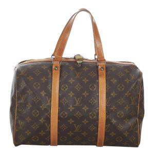 Pre Owned Louis Vuitton Monogram Canvas Sac Souple 35 Bag