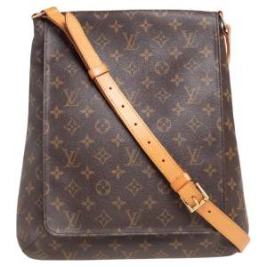 Pre Owned Louis Vuitton Monogram Canvas Musette Salsa GM Bag