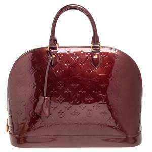 مملوكة مسبقًا Louis Vuitton Griotte Monogram Vernis Alma GM Bag