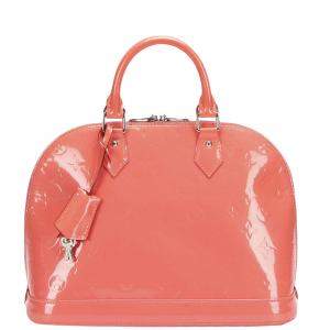 Louis Vuitton Pink Monogram Vernis Alma PM Bag