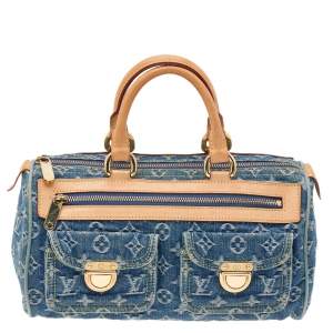 مملوكة مسبقًا Louis Vuitton Blue Monogram Denim Neo Speedy Bag