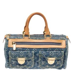 مملوكة مسبقًا Louis Vuitton Blue Monogram Denim Neo Speedy Bag