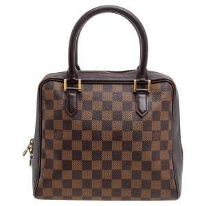 مملوكة مسبقًا Louis Vuitton Damier Ebene Canvas and Leather Brera Bag