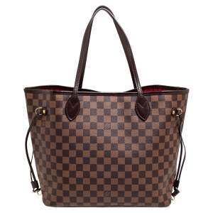 Louis Vuitton Damier Ebene Canvas Neverfull MM Bag