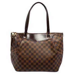 Pre Owned Louis Vuitton Damier Ebene Canvas and Leather Westminister GM Bag