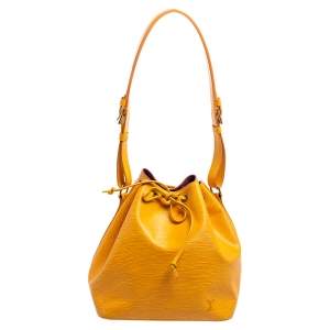 Pre Owned Louis Vuitton Tassil Yellow Epi Leather Petit Noe Shoulder Bag