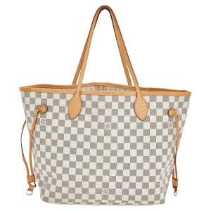 Louis Vuitton Damier Azur Canvas Neverfull MM Bag