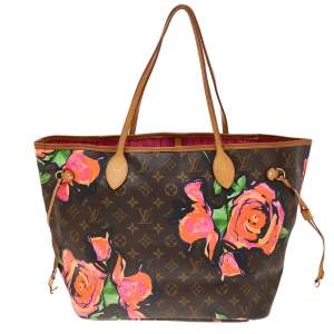 Louis Vuitton Monogram Canvas Limited Edition Stephen Sprouse Roses Neverfull MM Bag