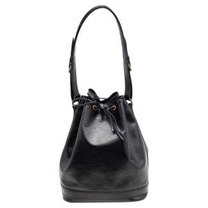 Pre Owned Louis Vuitton Black Epi Leather Noe Bag