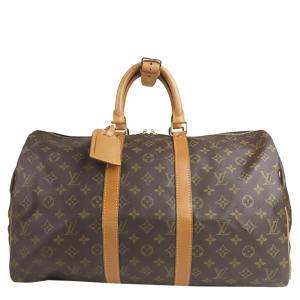 Pre Owned Louis Vuitton Monogram Canvas Keepall 45 Bag
