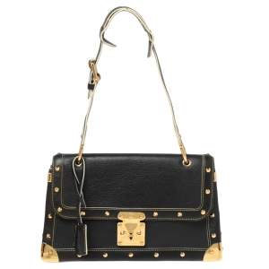 Pre Owned Louis Vuitton Black Suhali Leather Le Talentueux Bag
