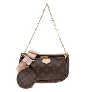 مملوكة مسبقًا Louis Vuitton Rose Clair Monogram Canvas Multi-Pochette Accessories Bag