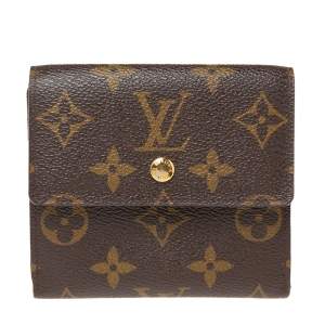 Pre Owned Louis Vuitton Monogram Canvas Porte Monnaie Billets Wallet 