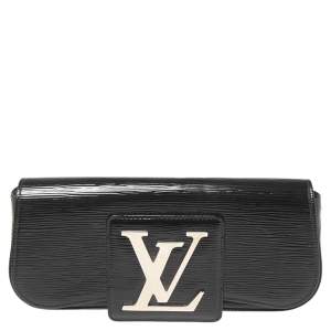 Pre Owned Louis Vuitton Black Electric Epi Leather Sobe Clutch
