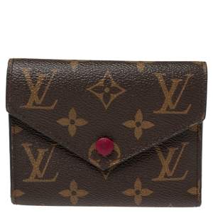 Pre Owned Louis Vuitton Monogram Canvas Victorine Wallet