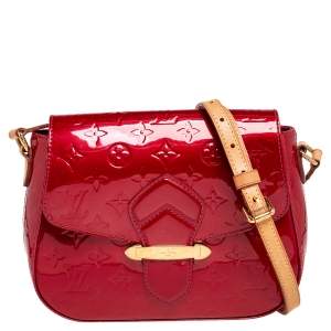 Pre Owned Louis Vuitton Pomme D’amour Monogram Vernis Leather Bellflower GM Bag