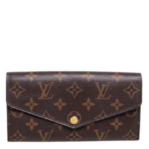 مملوكة مسبقًا Louis Vuitton Brown Monogram Canvas Josephine Wallet