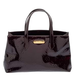 مملوكة مسبقًا Louis Vuitton Amarante Monogram Vernis Wilshire PM Bag