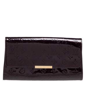 مملوكة مسبقًا Louis Vuitton Amarante Monogram Vernis Robertson Clutch 