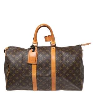 Louis Vuitton Monogram Canvas Keepall 45 Bag