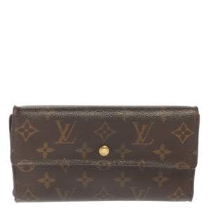 Pre Owned Louis Vuitton Monogram Canvas Porte Tresor International Wallet
