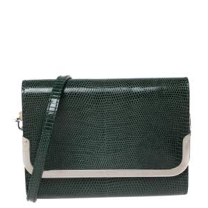 مملوكة مسبقًا Louis Vuitton Green Lizard Rossmore PM Bag
