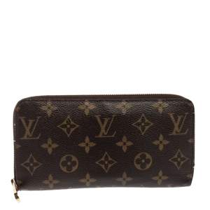 Pre Owned Louis Vuitton Monogram Canvas Zippy Wallet