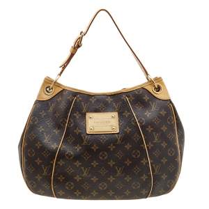 Pre Owned حقيبة لوي فيتون غاليريا جلد وكانفاس مونوغرامي متوسطة