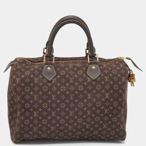 مملوكة مسبقًا Louis Vuitton Monogram Mini Lin Canvas Speedy 30 Bag