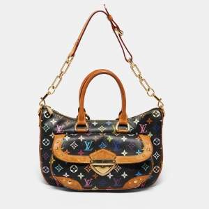 Pre Owned Louis Vuitton Black Monogram Multicolore Canvas Rita Bag