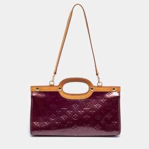 مملوكة مسبقًا Louis Vuitton Violette Monogram Vernis Roxbury Drive Bag