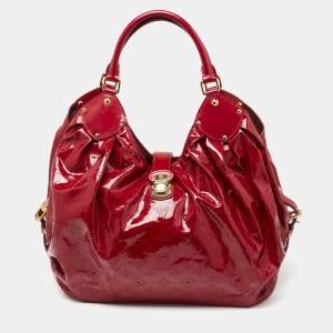 مملوكة مسبقًا Louis Vuitton Cerise Mahina Patent Leather Surya XL Bag