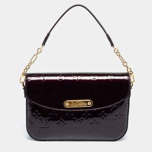 Pre Owned Louis Vuitton Amarante Monogram Vernis Rodeo Drive Bag