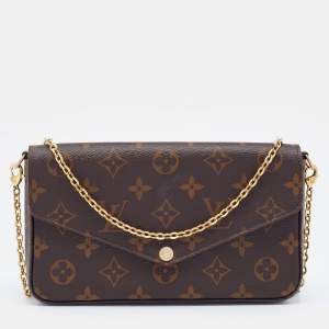 Pre Owned حقيبة صغيرة لوي فيتون فيليسي كانفاس مونوغرامي 