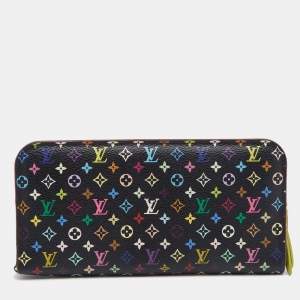 Louis Vuitton Black Monogram Multicolore Canvas Insolite Pistache Wallet