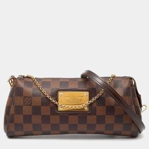 مملوكة مسبقًا Louis Vuitton Damier Ebene Canvas Eva Clutch w/ Strap