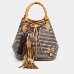 Pre Owned Louis Vuitton Argent Monogram Canvas Limited Edition Eden Neo Bag