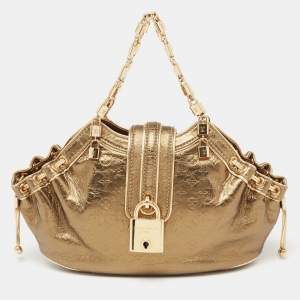 Pre Owned حقيبة لوي فيتون ثيندا جلد مونوغرامي ميتالك أخضر متوسطة